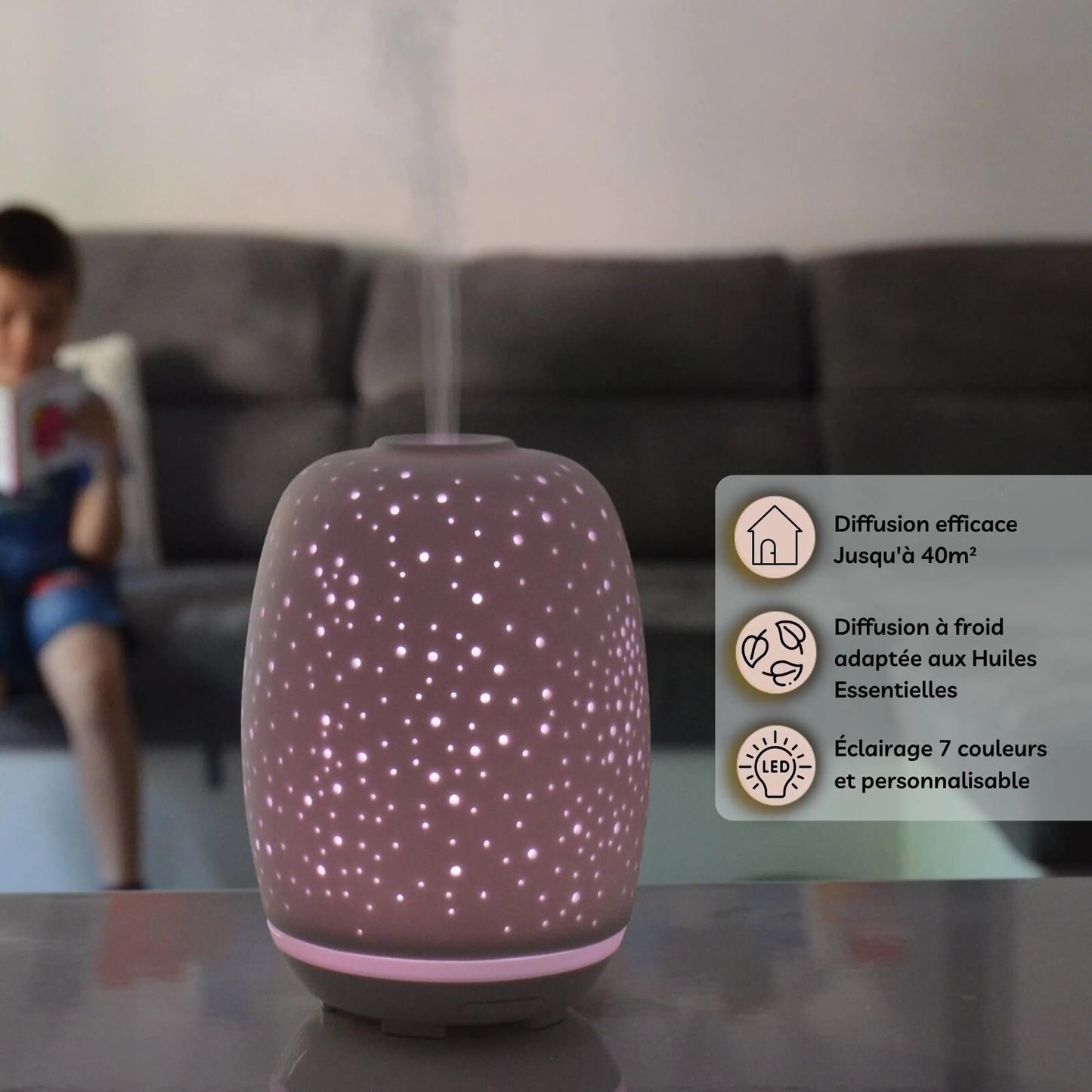 Stella Keramik Aroma Diffuser – Ultraschall Diffuser für ätherische Öle