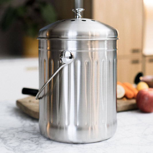 Pulito Edelstahl-Kompostbehälter