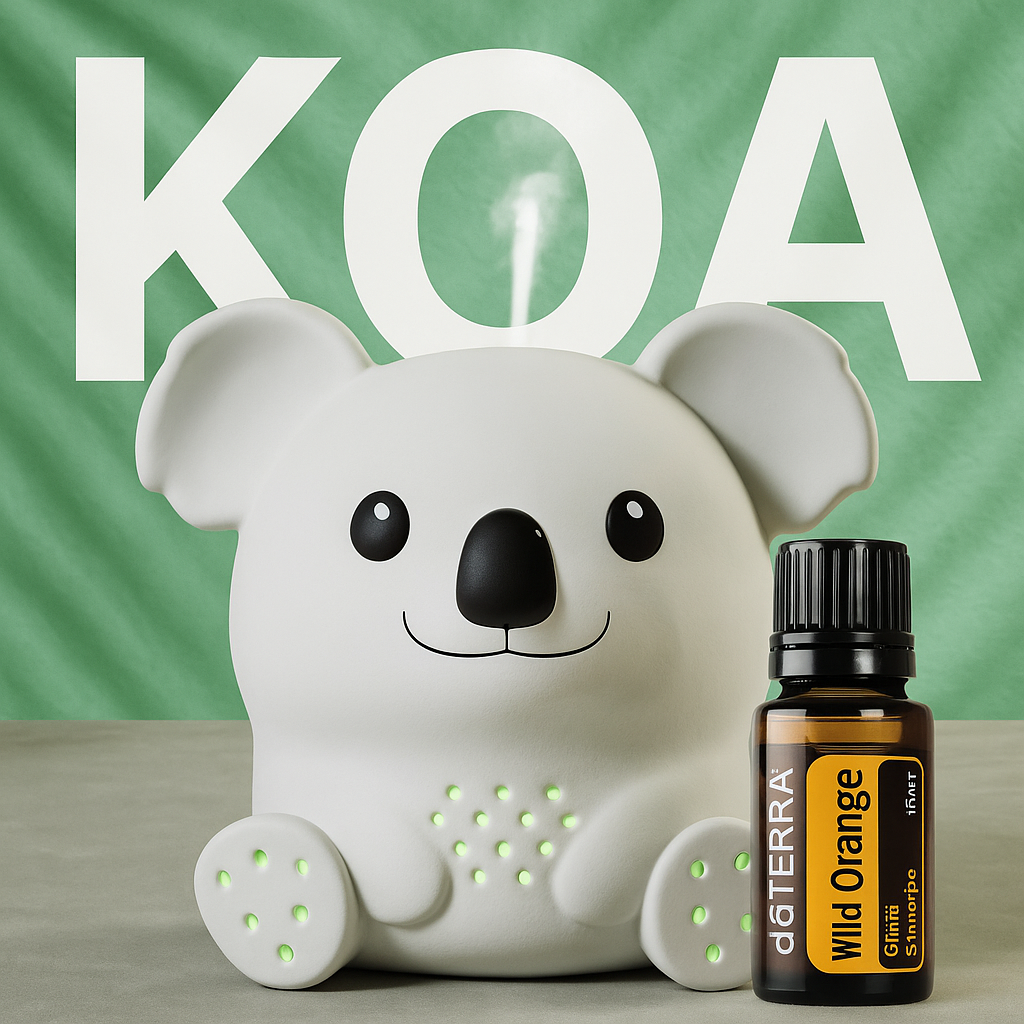 Animalia KOA Diffusor + doTERRA Wild Orange – Vitalisierendes Aromatherapie-Set