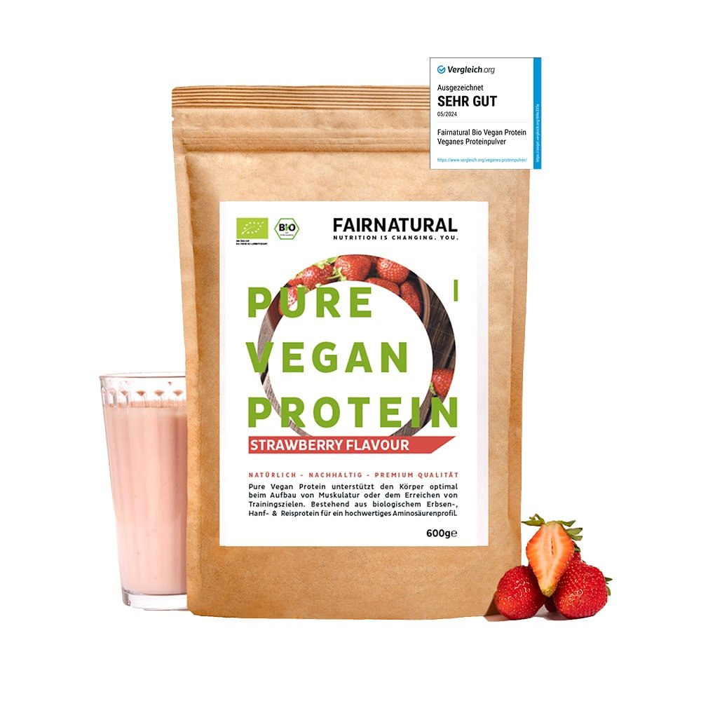 Bio Veganes Proteinpulver Erdbeere ohne Soja - PROBIOSA