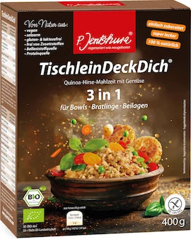 P. Jentschura TischleinDeckDich® – BIO Quinoa-Hirse-Mahlzeit mit Gemüse