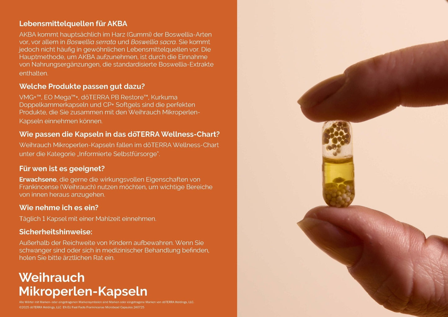 Weihrauch Mikroperlen - Kapseln von dōTERRA - PROBIOSA