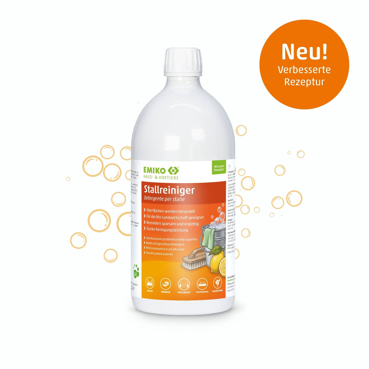 EMIKO Haus- & Hoftiere Stallreiniger (ehemals HorseCare Stallreiniger)
