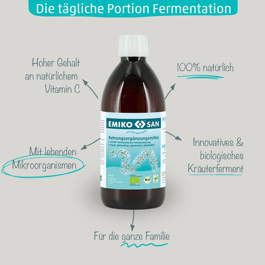 EMIKOSAN Bio à l'Acérola - Ferment à base de plantes avec vitamine C