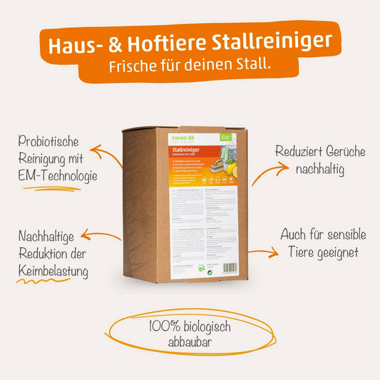 EMIKO Haus- & Hoftiere Stallreiniger (ehemals HorseCare Stallreiniger)