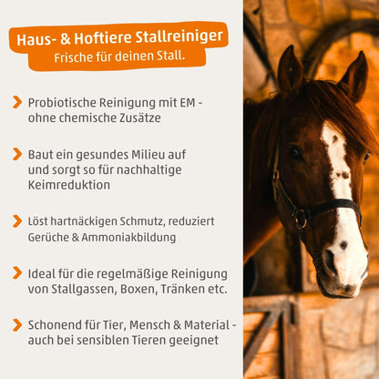 EMIKO Haus- & Hoftiere Stallreiniger (ehemals HorseCare Stallreiniger)