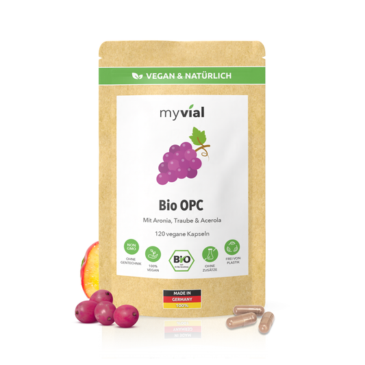 Organic OPC Capsules – With Grape Seed, Aronia Powder & Vitamin C