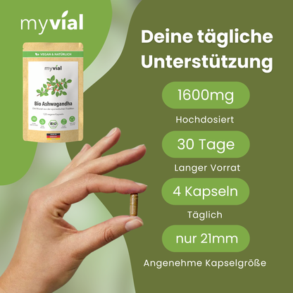 Capsules d'Ashwagandha biologique