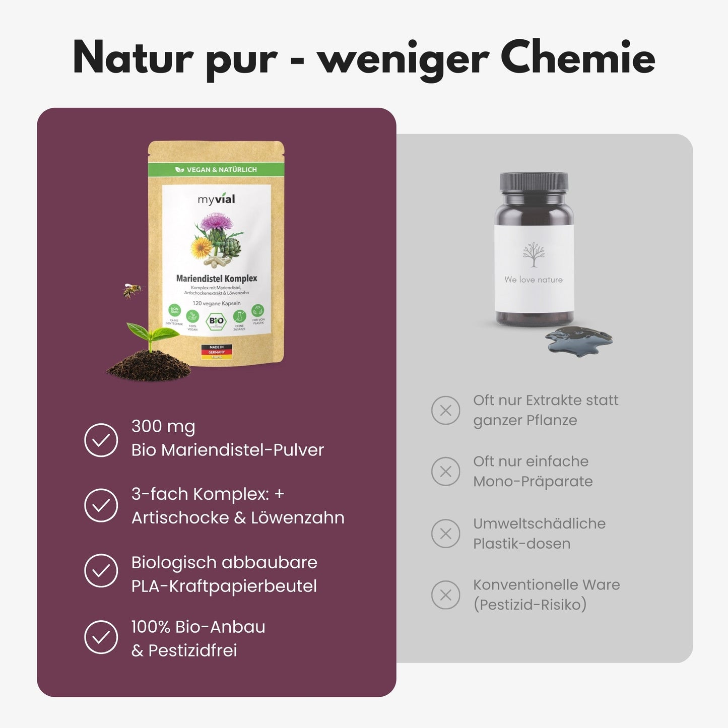 Capsules Complexe Chardon Marie Bio pour le Foie