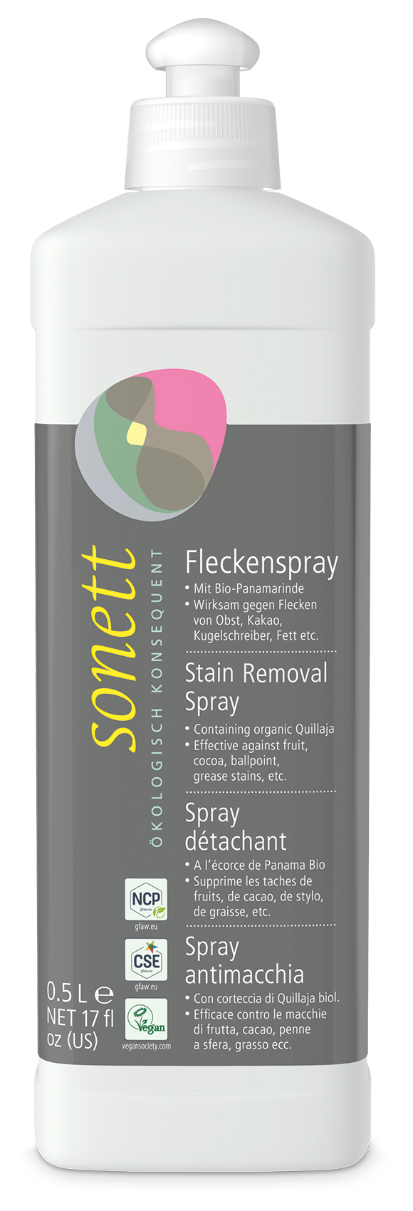 Sonett Fleckenspray mit Bio-Panamarinde – veganer Fleckenentferner