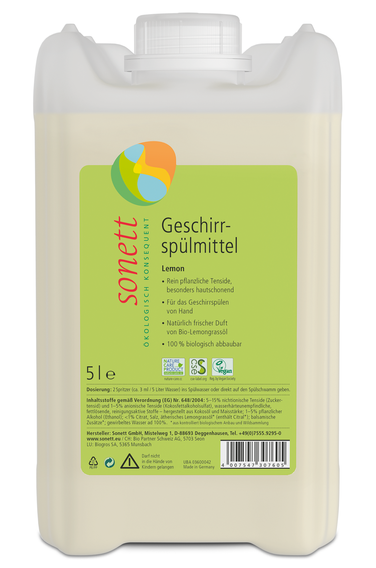 Sonett Geschirrspülmittel Lemon