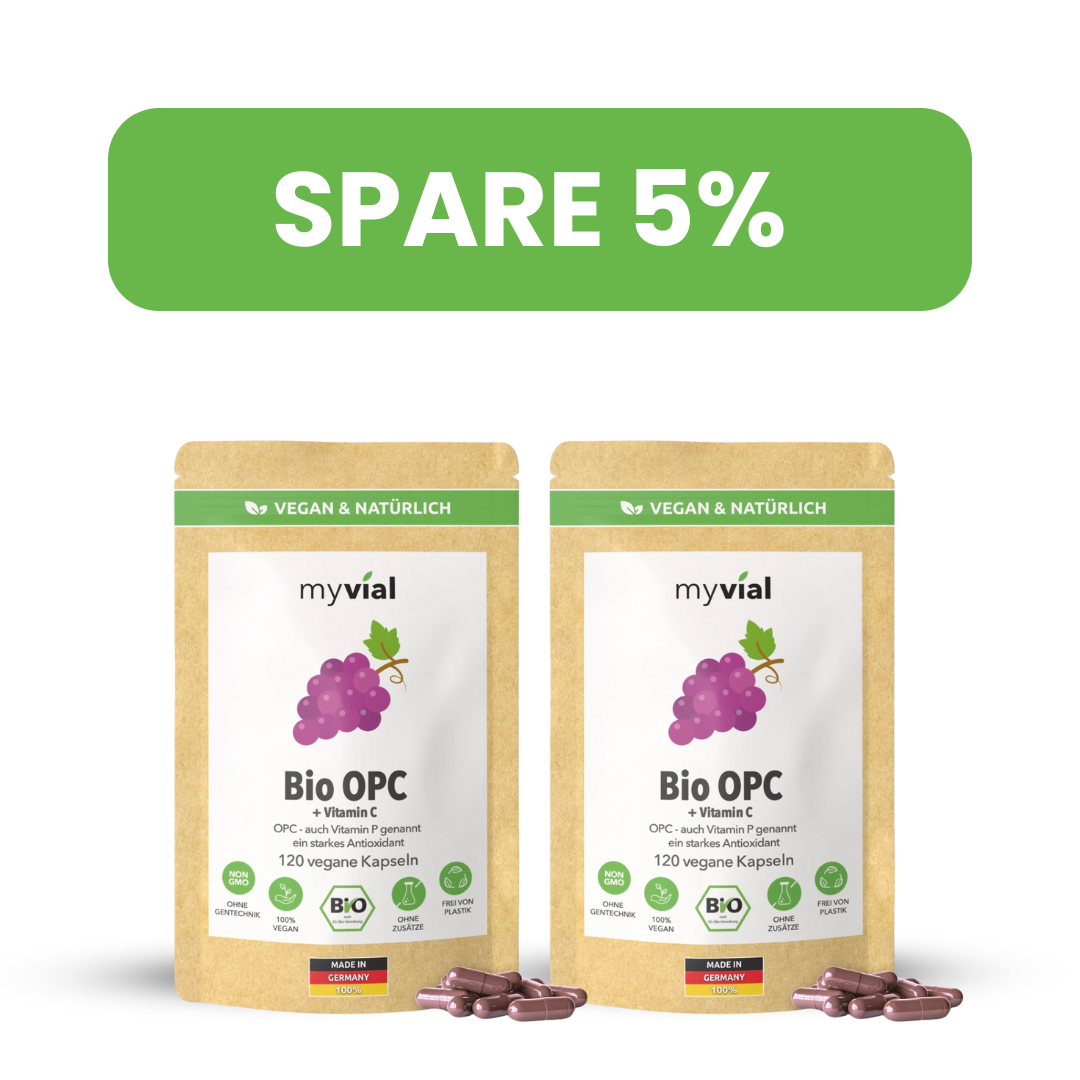 Gélules Bio OPC – Avec pépins de raisin, poudre d'aronia & vitamine C