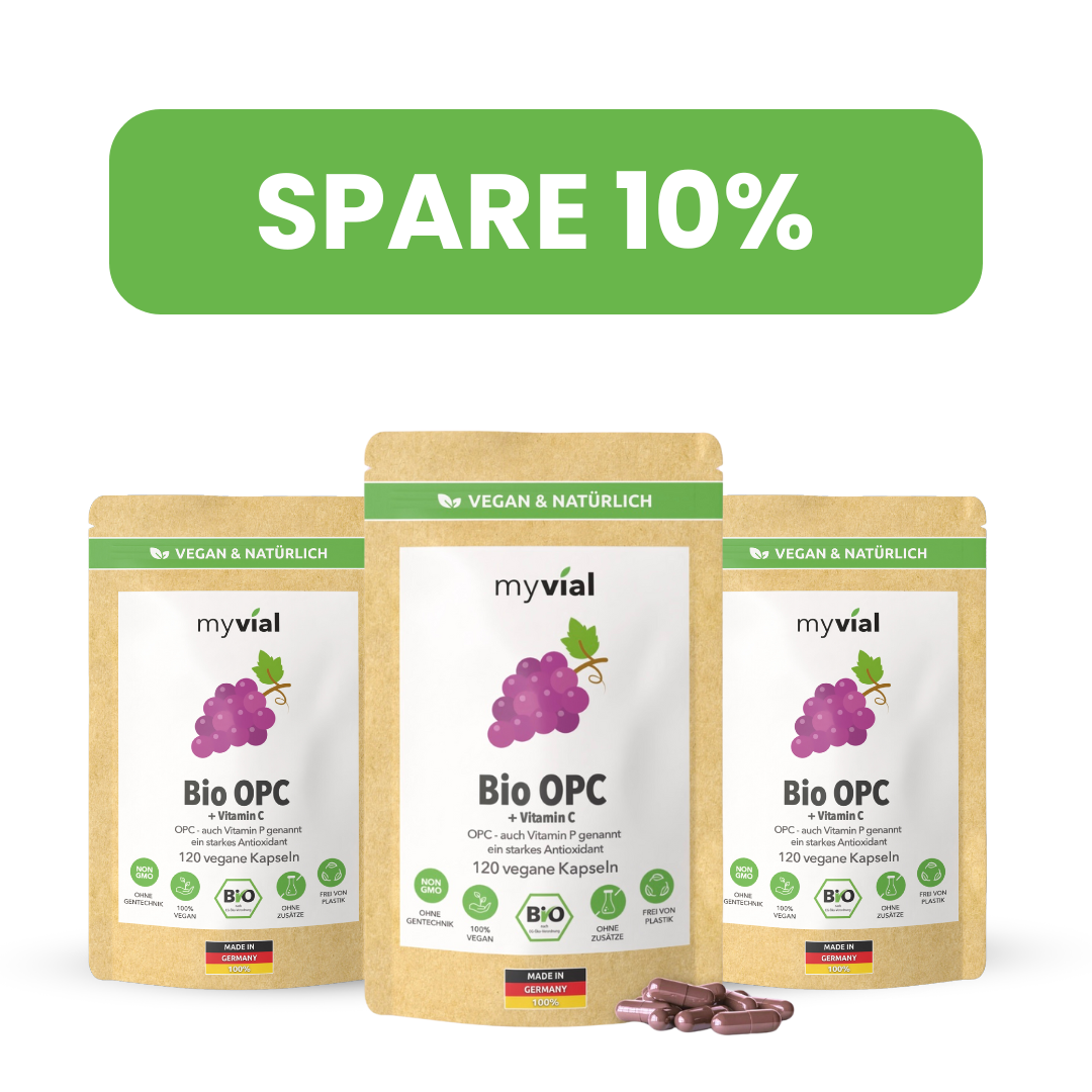 Gélules Bio OPC – Avec pépins de raisin, poudre d'aronia & vitamine C