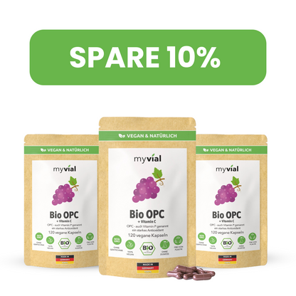 Gélules Bio OPC – Avec pépins de raisin, poudre d'aronia & vitamine C