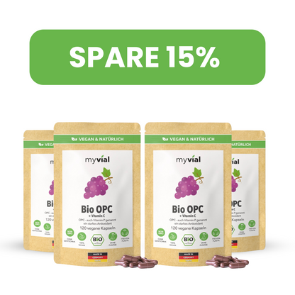 Gélules Bio OPC – Avec pépins de raisin, poudre d'aronia & vitamine C