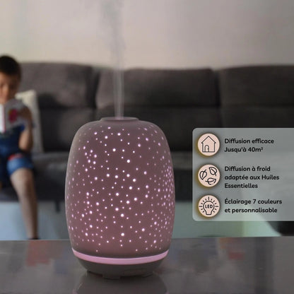 Stella Keramik Aroma Diffuser – Ultraschall Diffuser für ätherische Öle