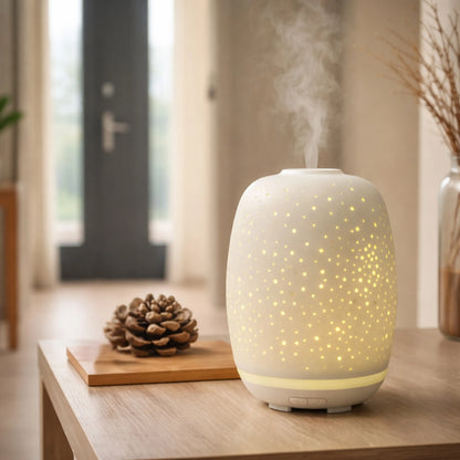 Stella Keramik Aroma Diffuser – Ultraschall Diffuser für ätherische Öle
