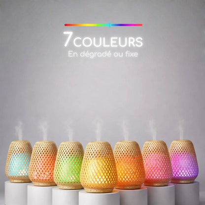 Olaki Ultraschall-Diffuser aus Bambus – für ätherische Öle