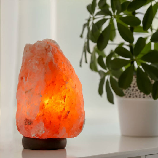 Himalaya-Salzlampe mit USB-Anschluss und LED-Beleuchtung