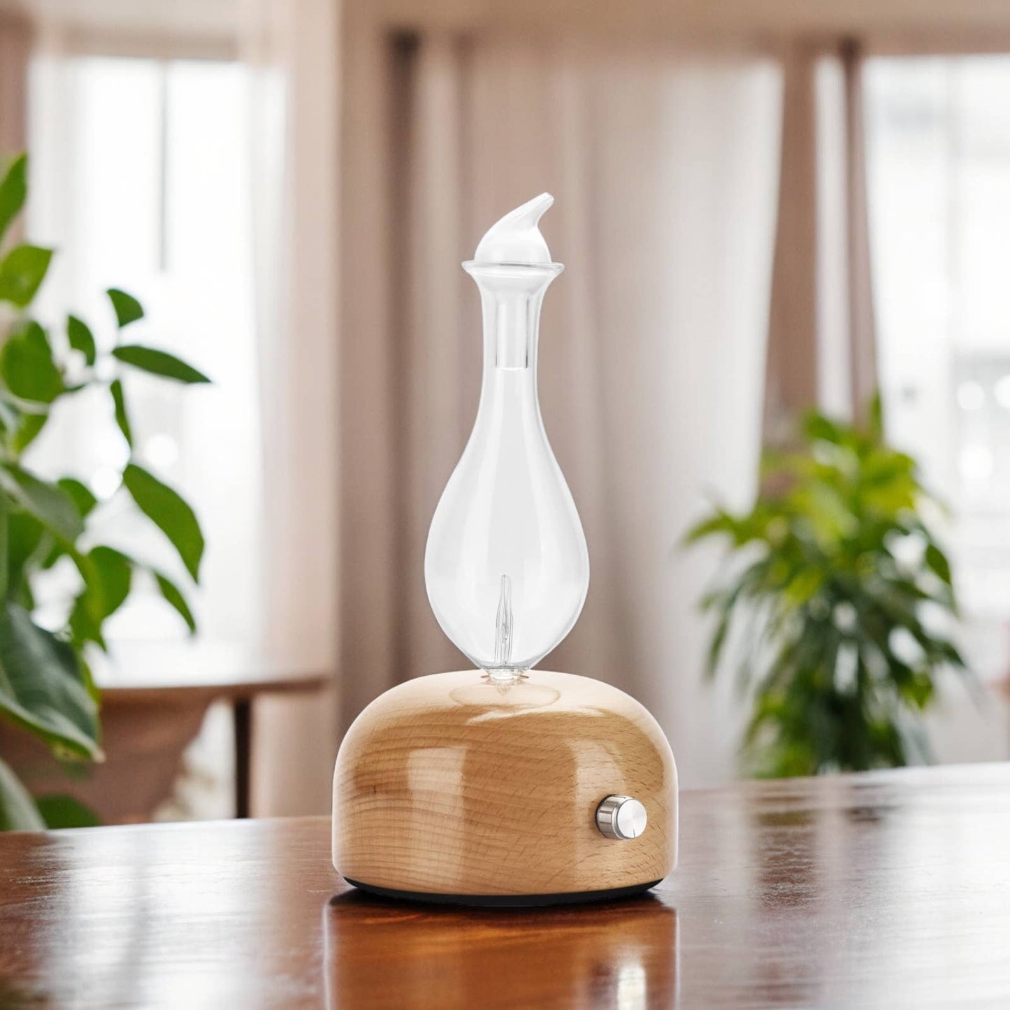 Aurora Aroma Diffuser with Wood and Glass Nebulization