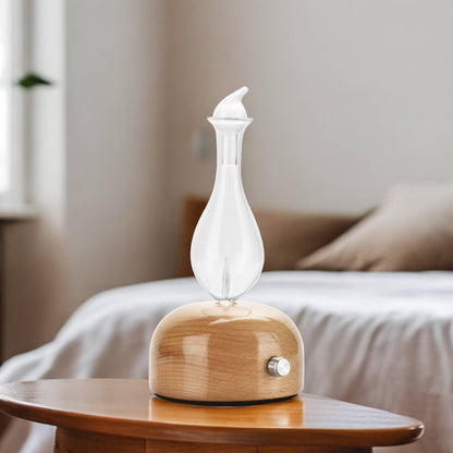Aurora Aroma Diffuser with Wood and Glass Nebulization