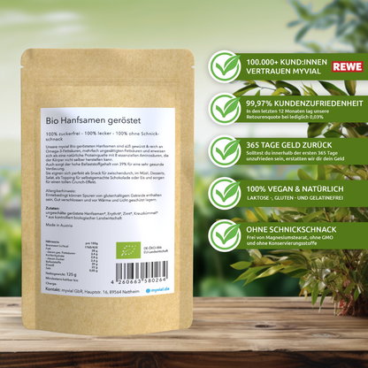 Graines de chanvre grillées bio sucrées