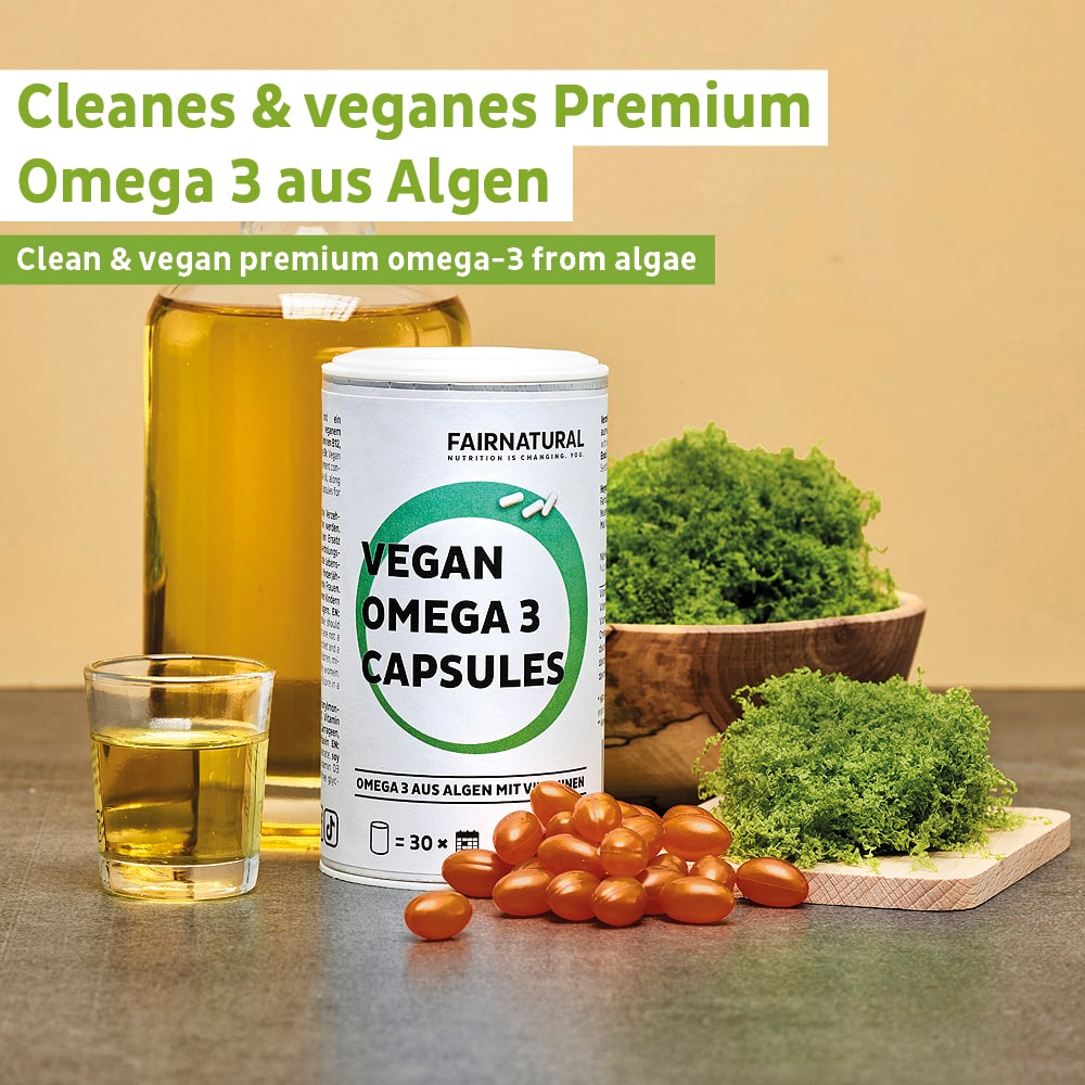 Vegan Omega 3 Kapseln aus Algen