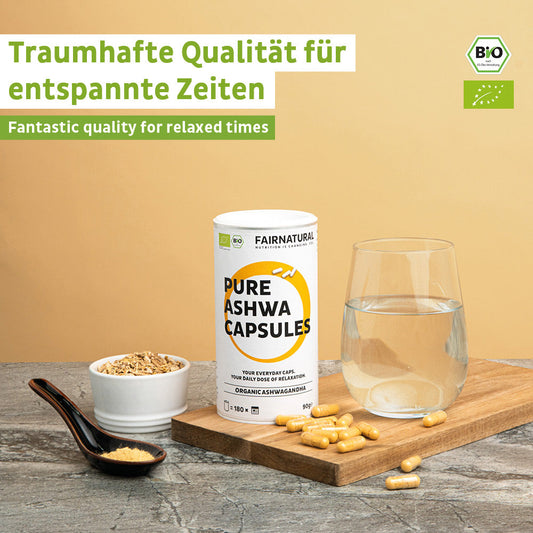 Økologiske Ashwagandha-kapsler