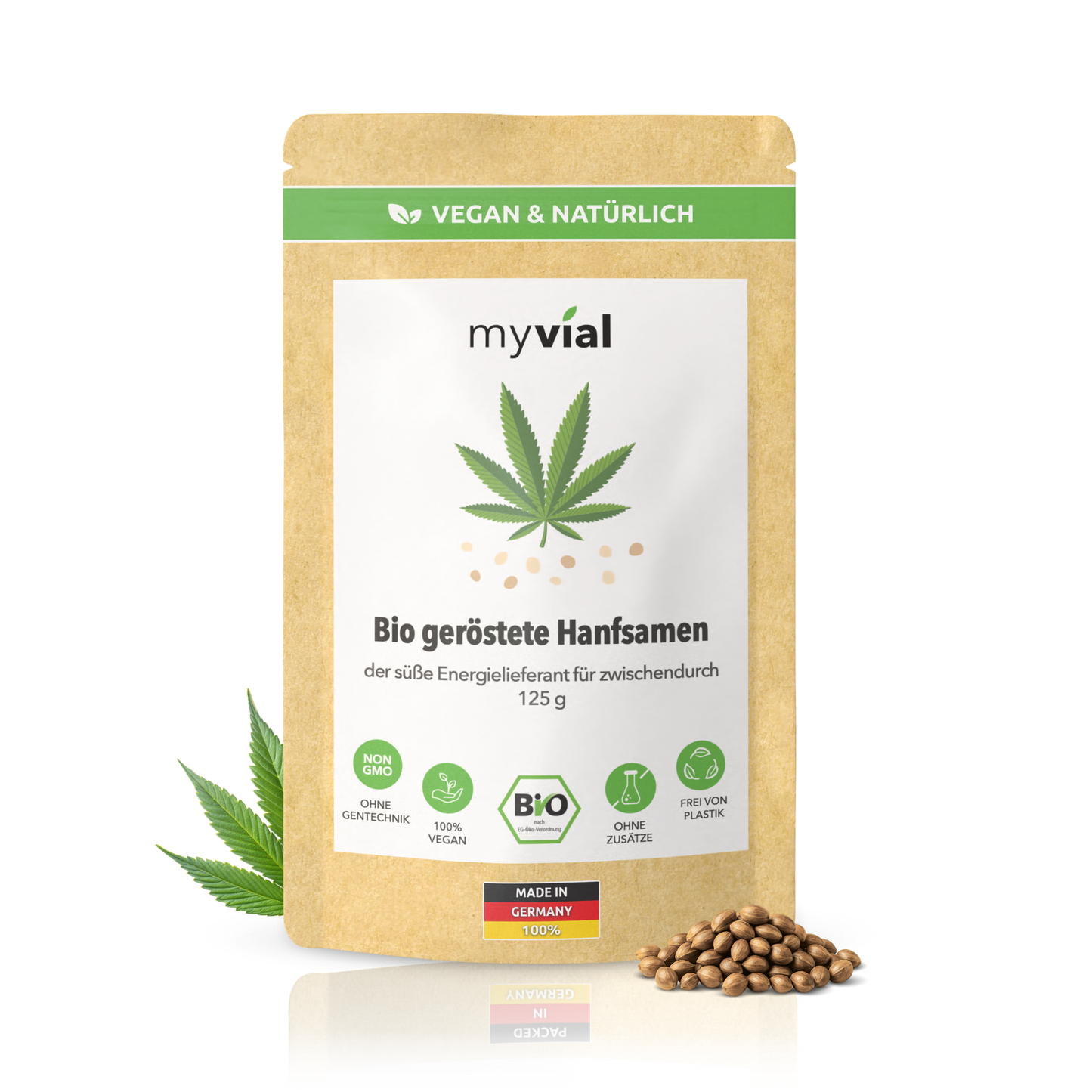 Graines de chanvre grillées bio sucrées