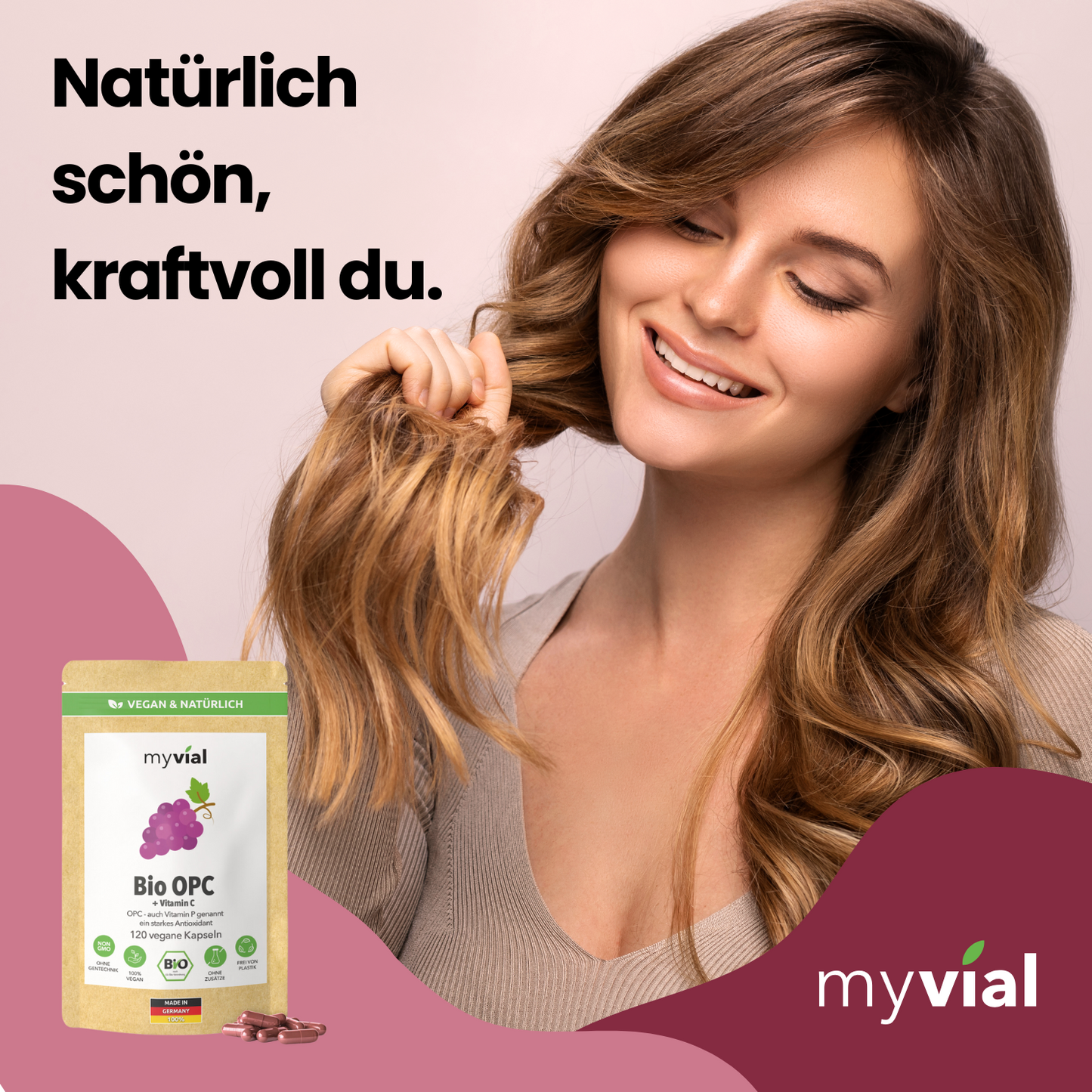 Gélules Bio OPC – Avec pépins de raisin, poudre d'aronia & vitamine C
