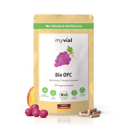 Bio OPC Kapseln – Mit Traubenkern, Aroniapulver & Vitamin C
