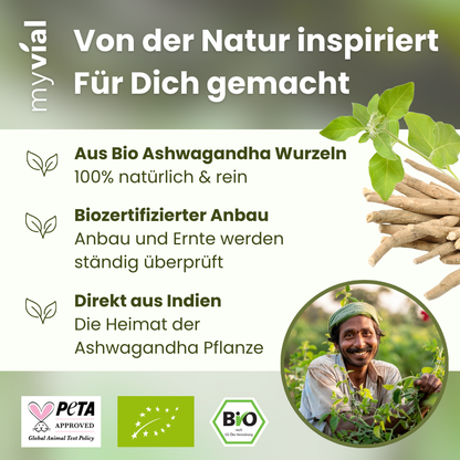 Capsules d'Ashwagandha biologique