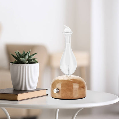 Aurora Aroma Diffuser with Wood and Glass Nebulization