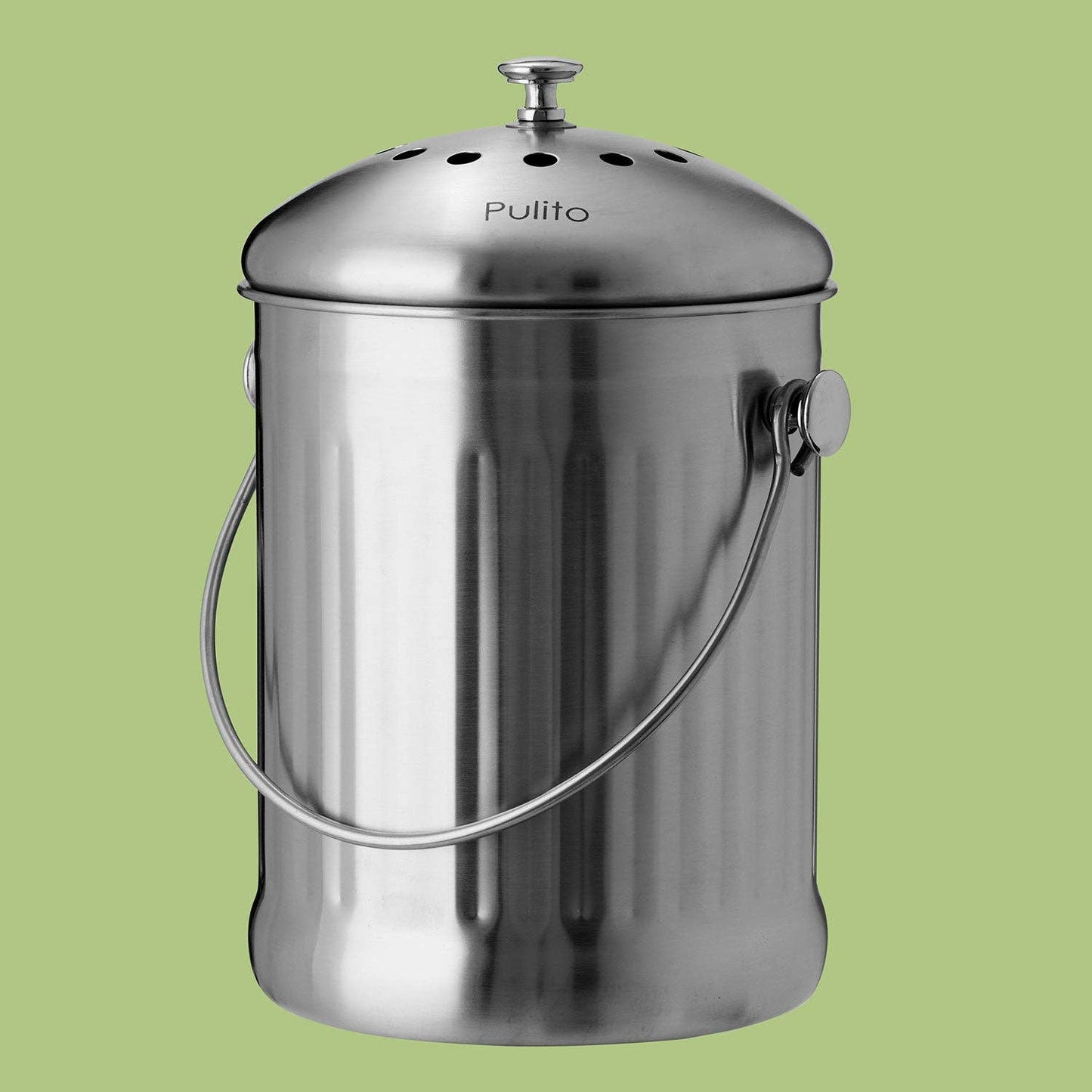 Pulito Composteur de Cuisine en Inox
