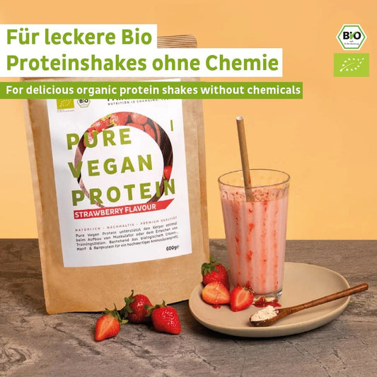 Bio Veganes Proteinpulver Erdbeere ohne Soja - PROBIOSA