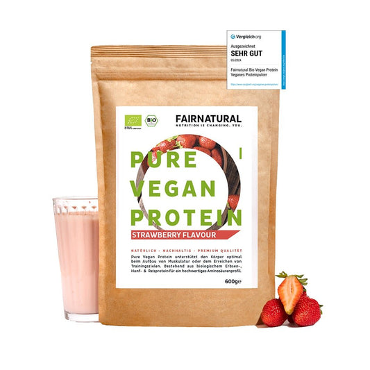Bio Veganes Proteinpulver Erdbeere ohne Soja - PROBIOSA