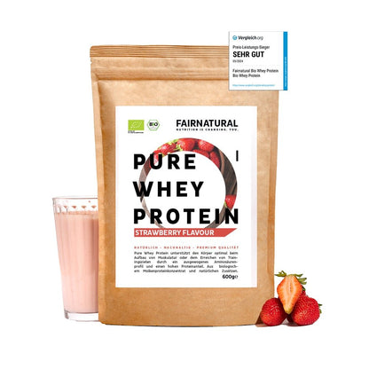 Bio Whey Protein Pulver Erdbeere - PROBIOSA