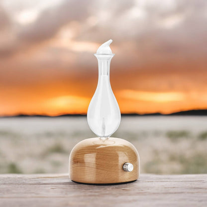 Aurora Aroma Diffuser with Wood and Glass Nebulization