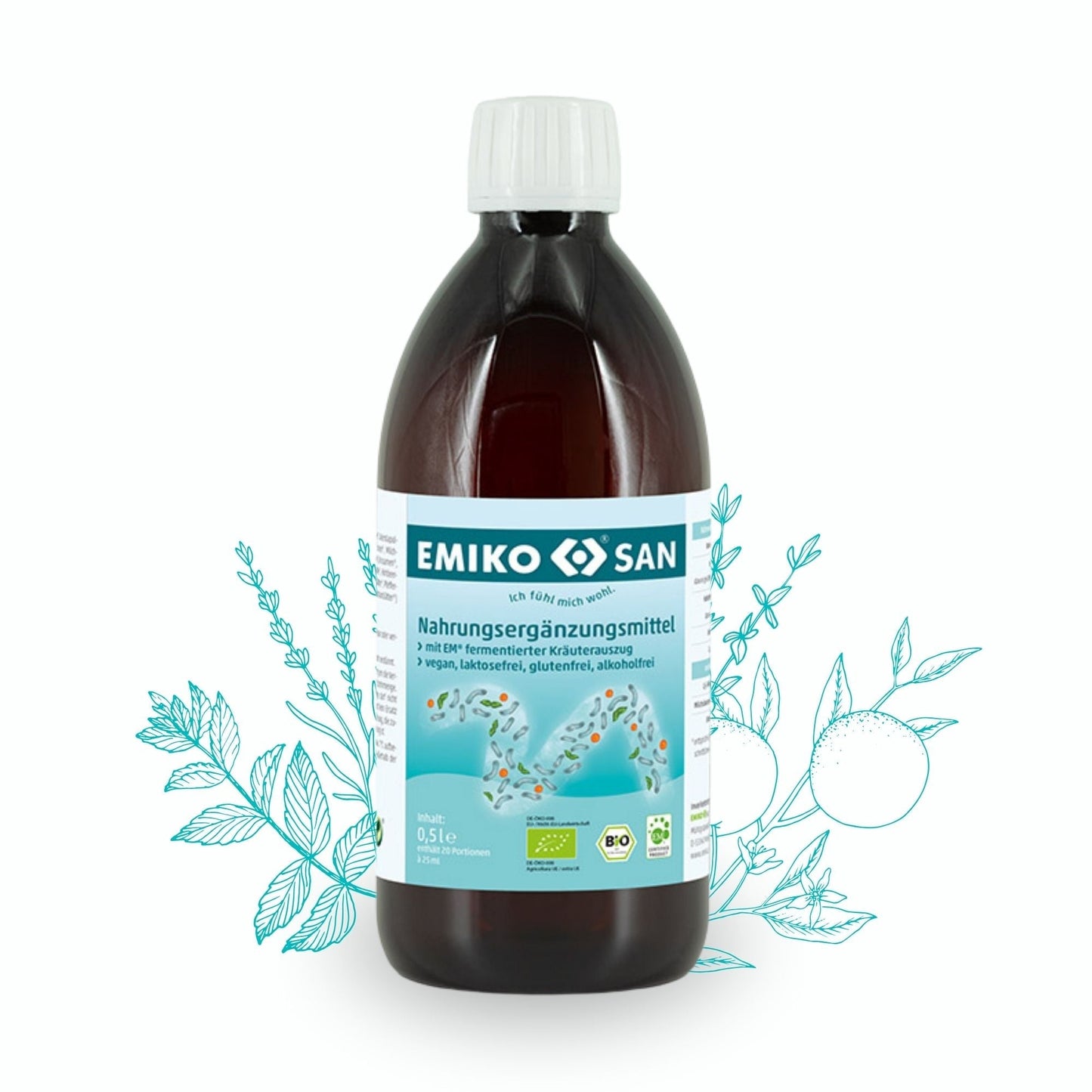 EMIKOSAN Bio mit Acerola - Kräuterferment mit Vitamin C - PROBIOSA