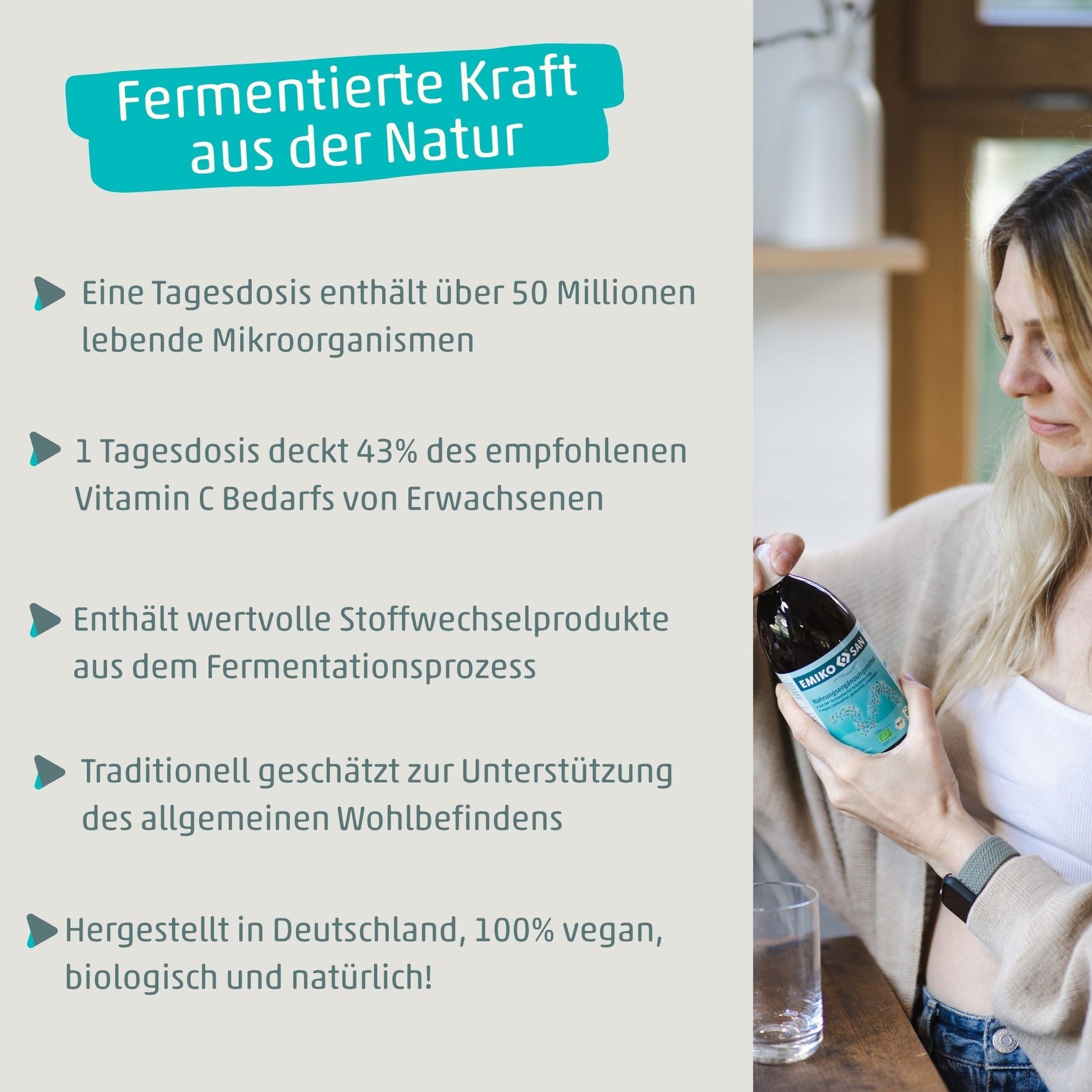 EMIKOSAN Bio mit Acerola – Probiotisches Kräuterferment mit EM - PROBIOSA