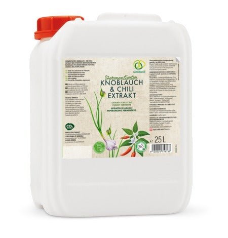 Fermentierter Knoblauch - & Chiliextrakt – Pflanzenhilfsmittel für Obst, Gemüse & Zierpflanzen - PROBIOSA