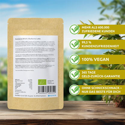 Organic Golden Milk Latte with 10 Ayurvedic Superfoods