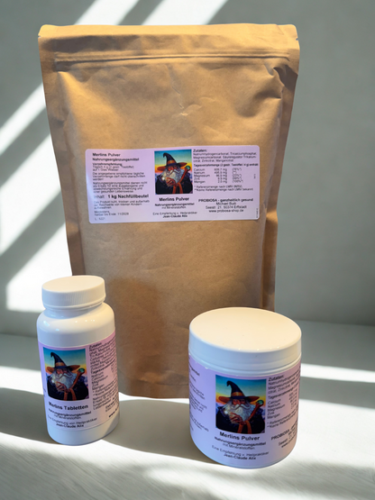Merlins Basenpulver – Mineralstoff-Mischung zur Unterstützung des Säure-Basen-Haushalts