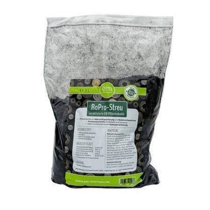RoPro - Streu Pflanzenkohle mit EM - PROBIOSA