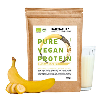 Protéine en poudre végétalienne biologique à la banane sans soja