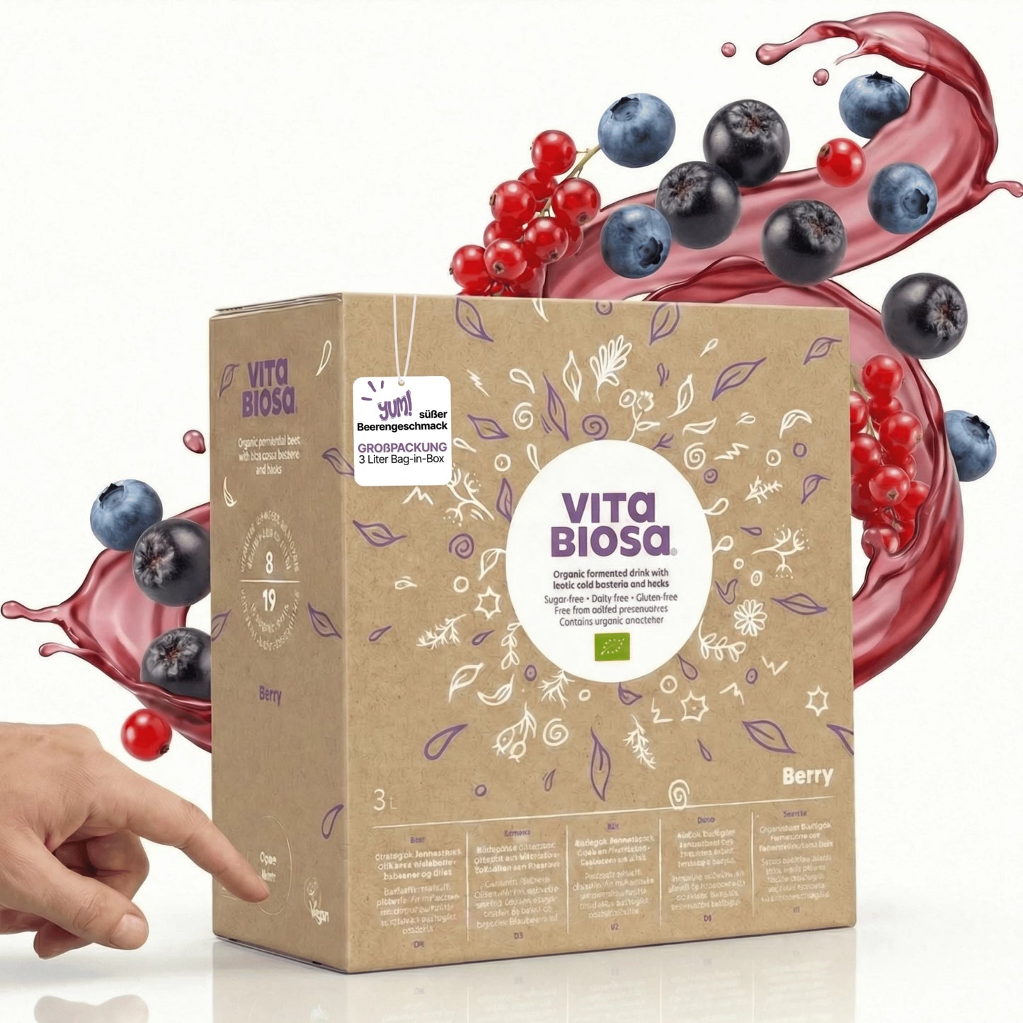 Vita Biosa Berry – Boisson biologique fermentée aux baies et aux herbes