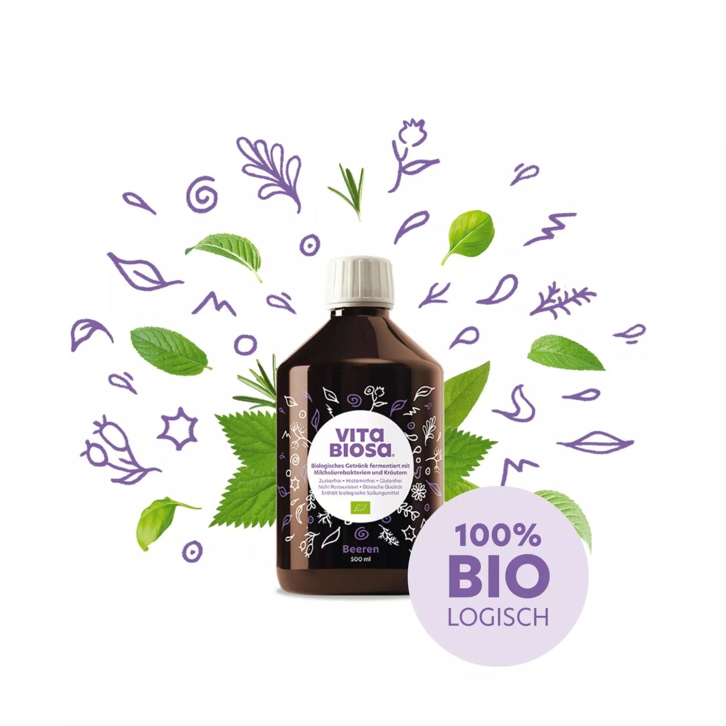 Vita Biosa Berry – Boisson biologique fermentée aux baies et aux herbes