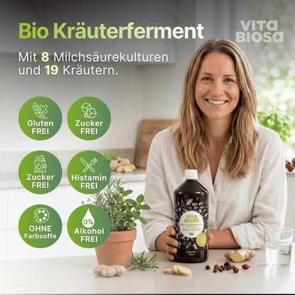 Vita Biosa Ingwer + Vitamin C - Bio-Kräuterfermentgetränk