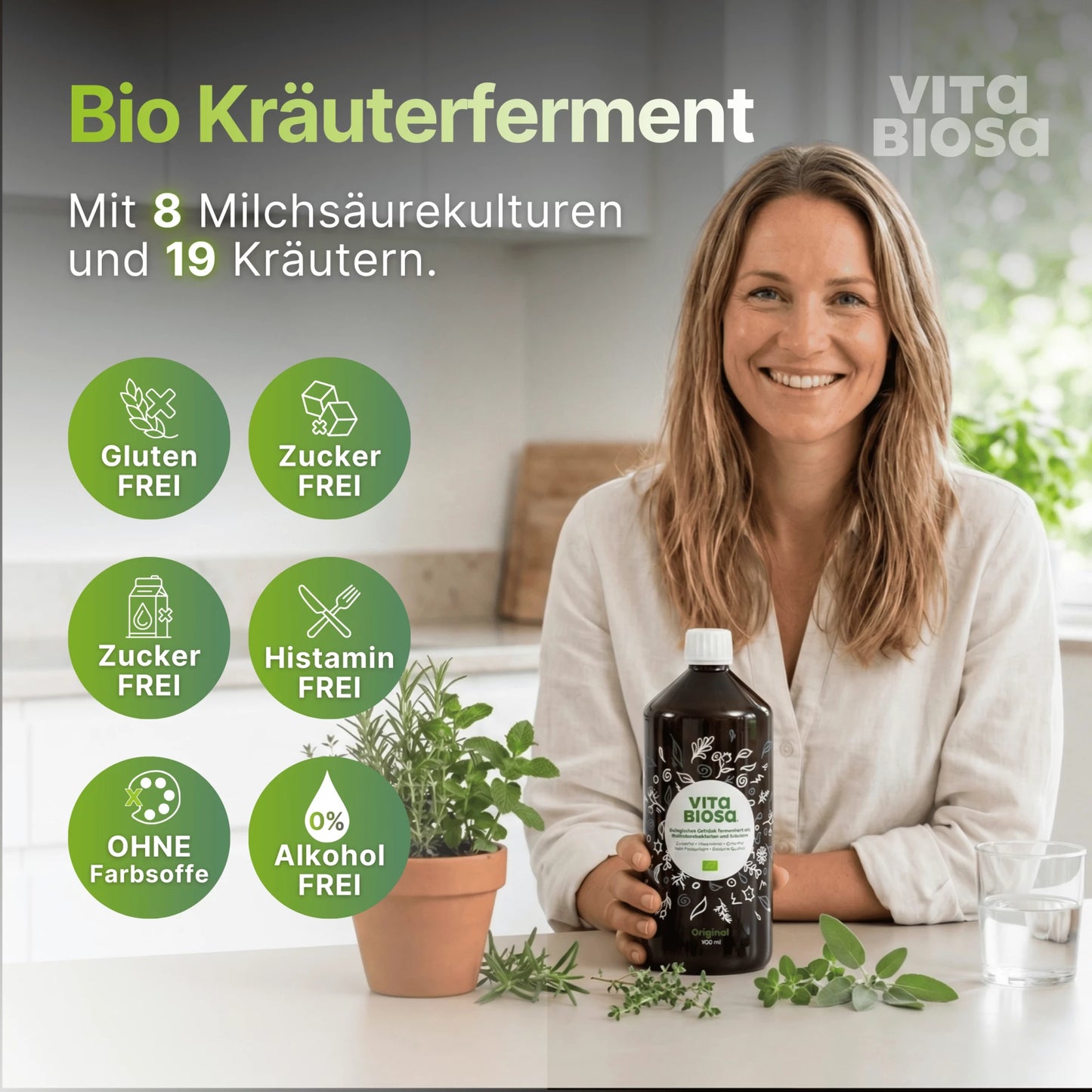 Vita Biosa Original Kräuter - Bio-Kräuterfermentgetränk