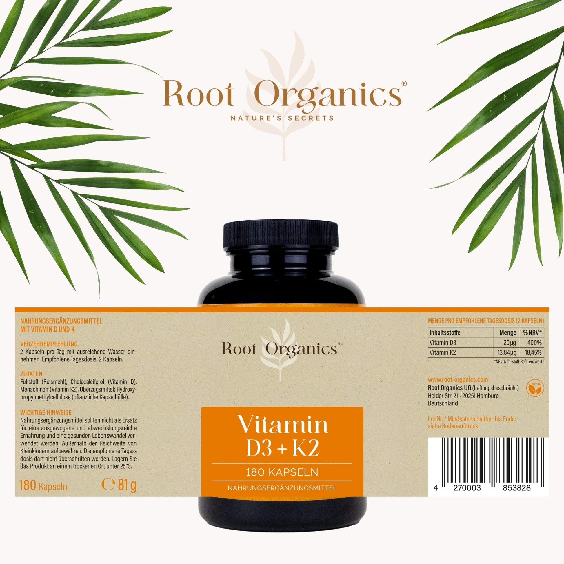 Vitamin D + K Kapseln - PROBIOSA